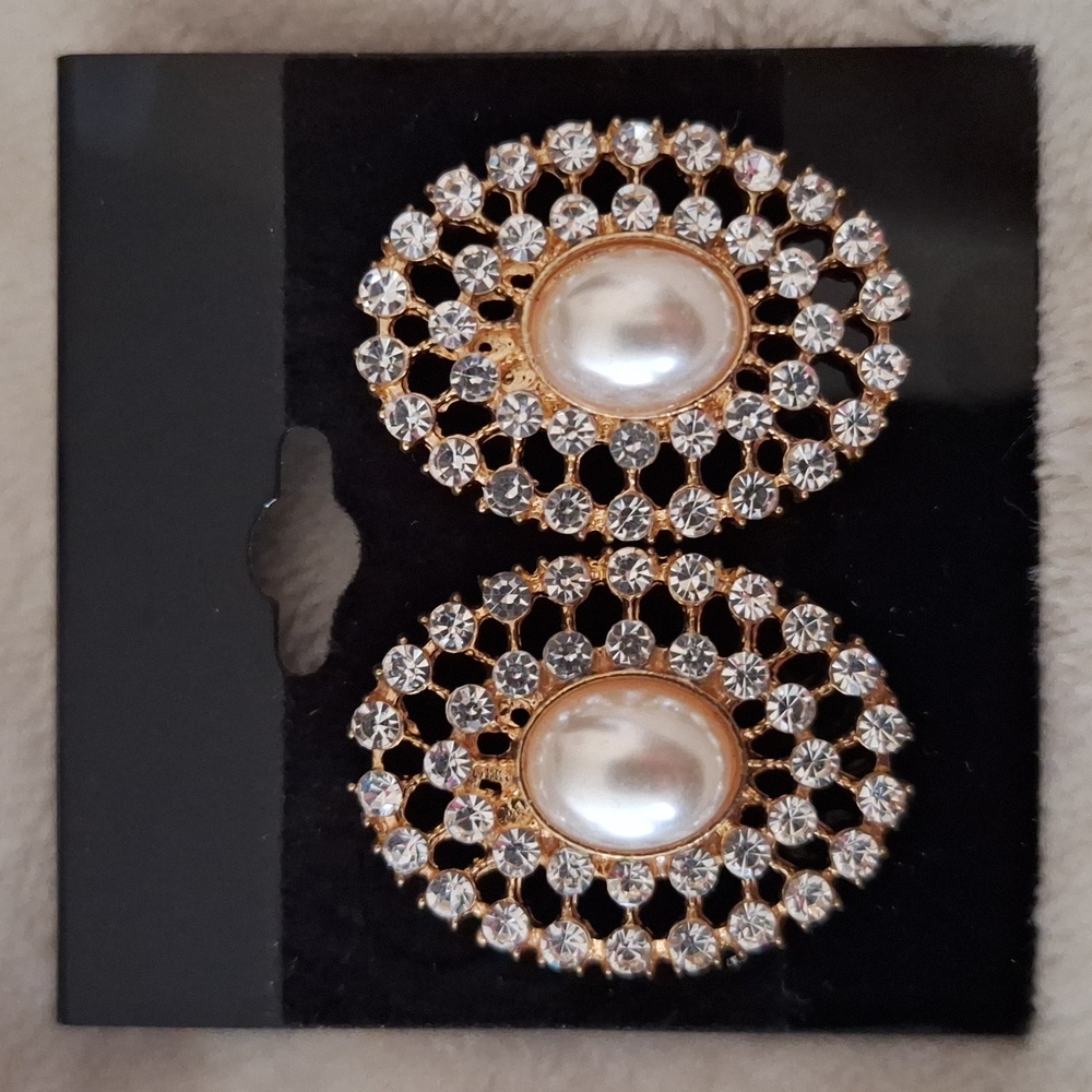3 For $15 Elegant Gold and Silver Pearl Earrings